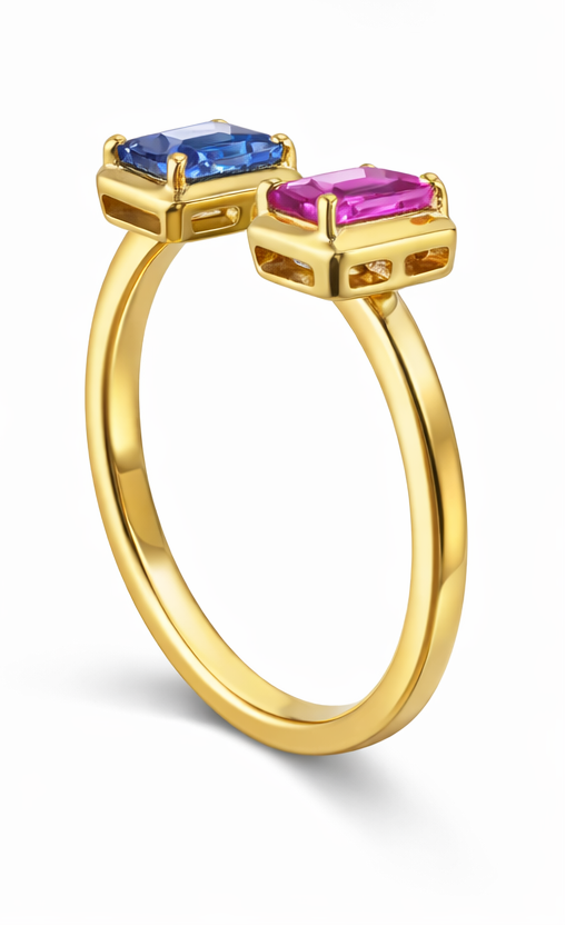 Anillo oro amarillo Toi et Moi