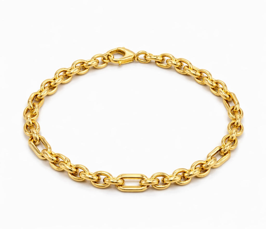 Pulsera de Eslabones en Oro Amarillo