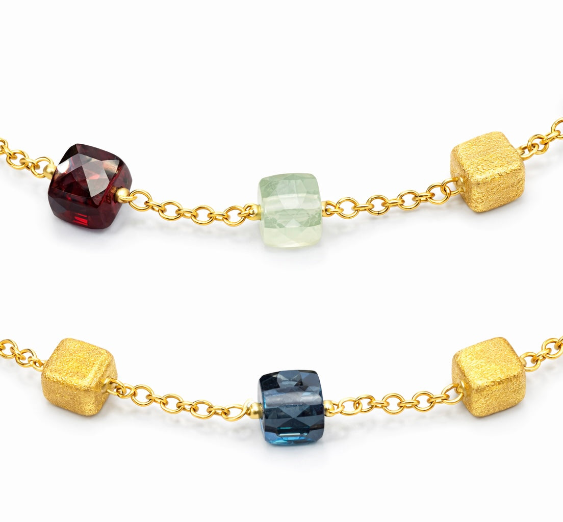 Pulsera Multigemas en Oro Amarillo