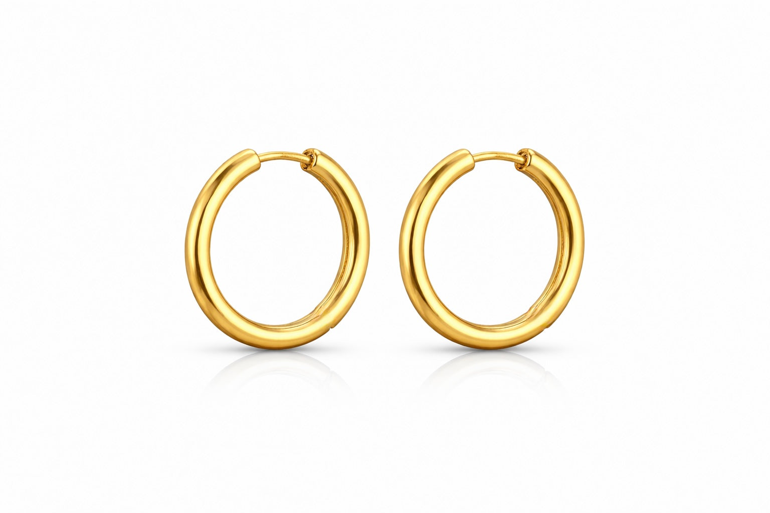Pendientes Criolla de Oro Amarillo 10,5 mm
