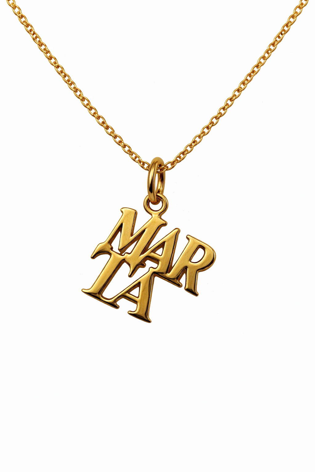 Colgante Personalizado “Marta” en Oro Amarillo