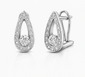 Pendientes gota Pallares con Diamantes